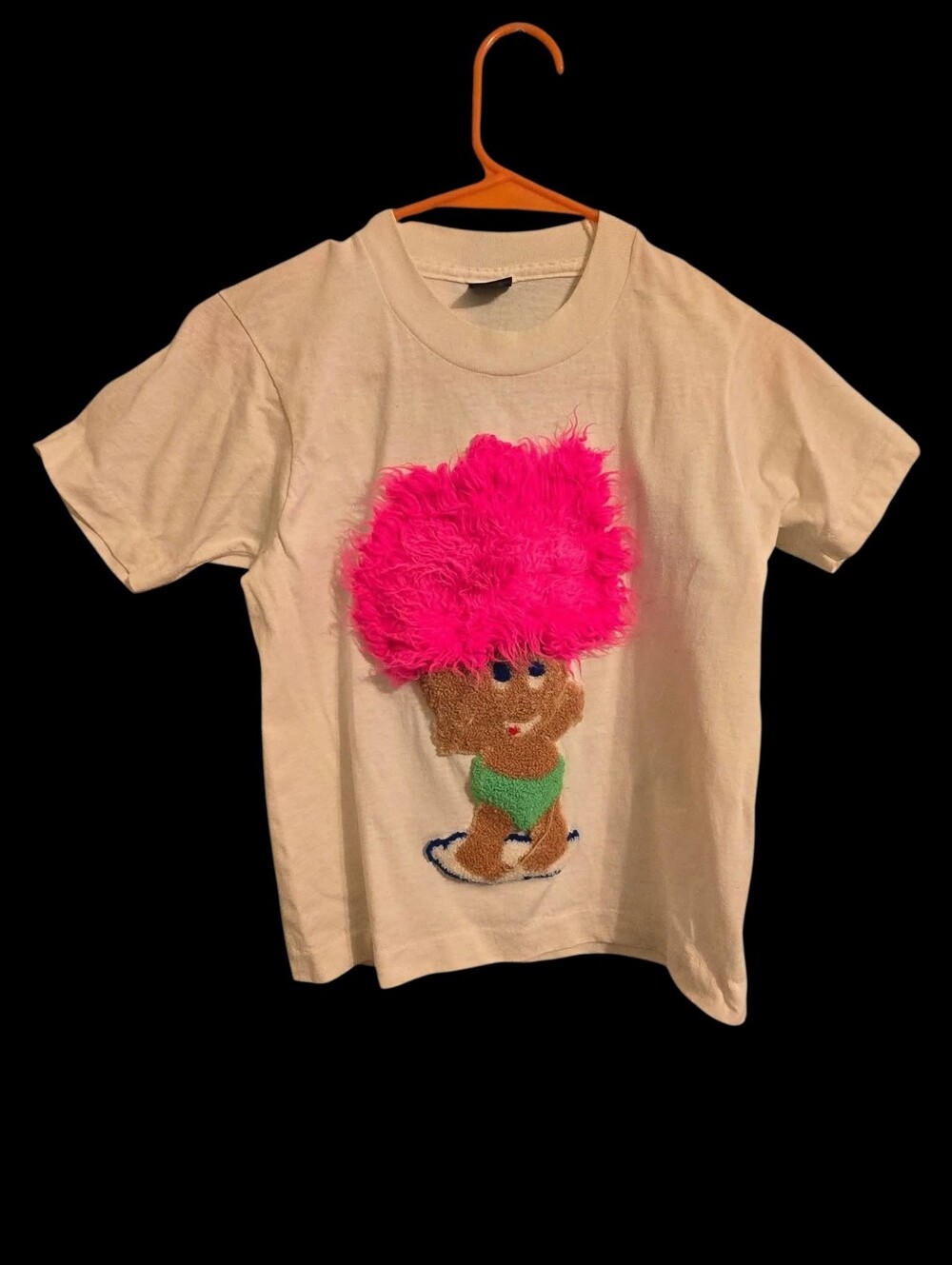 Vintage | White T-Shirt with Troll